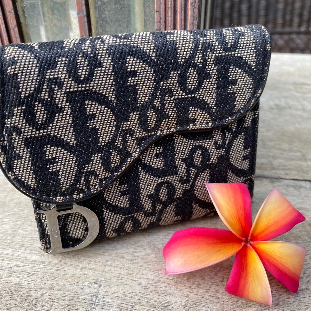 Authentic Dior Trotter Blue Bi-Fold wallet 🧜🏼‍♀️